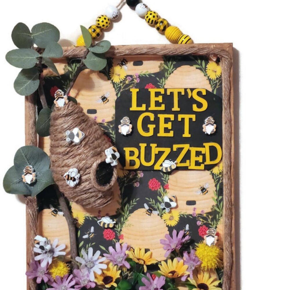 Bees and Hive Wall Hanging